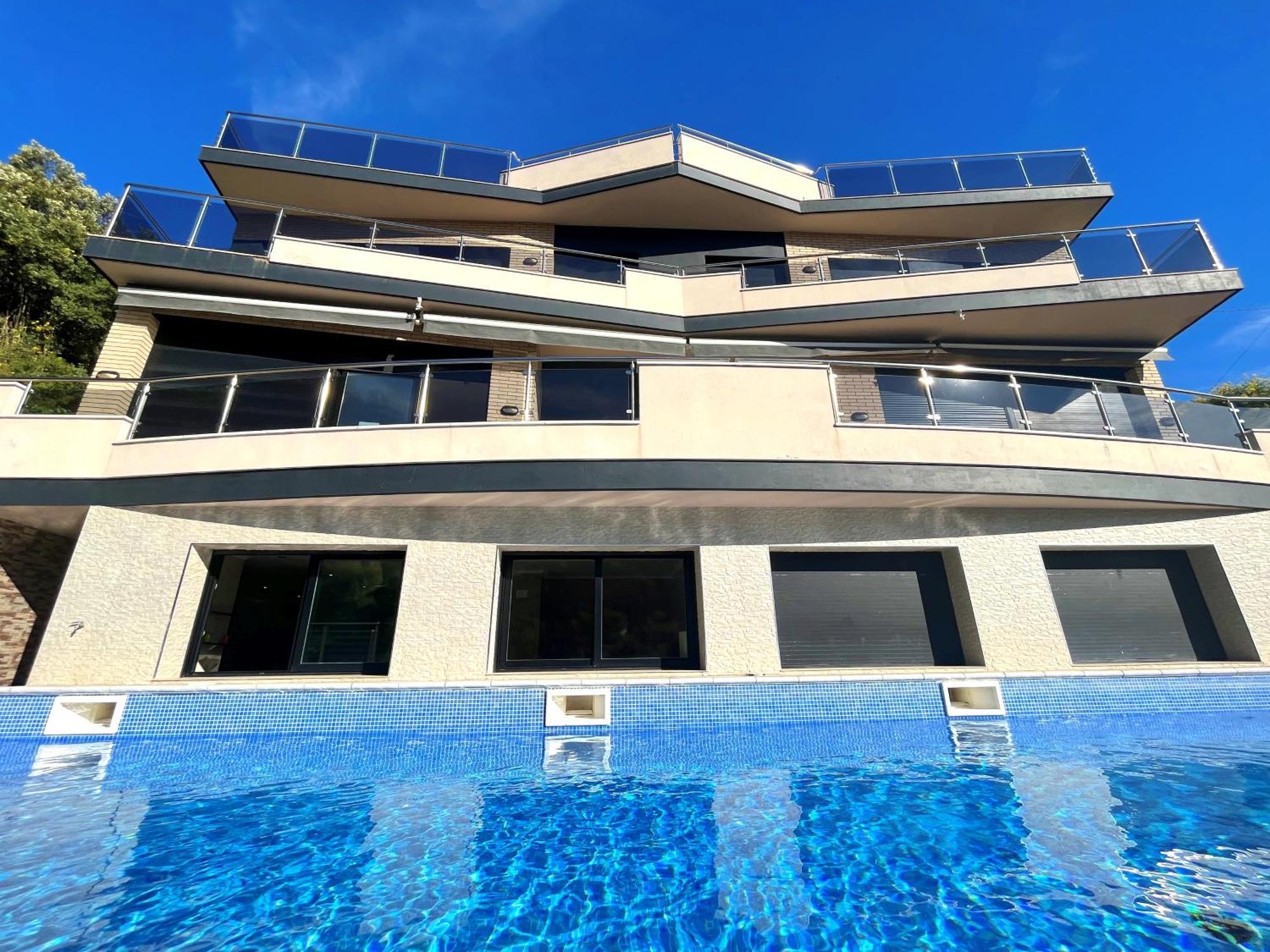 Villa De Lujo Con Vistas Al Mar Y Piscina Privada Santa Susanna Exterior foto